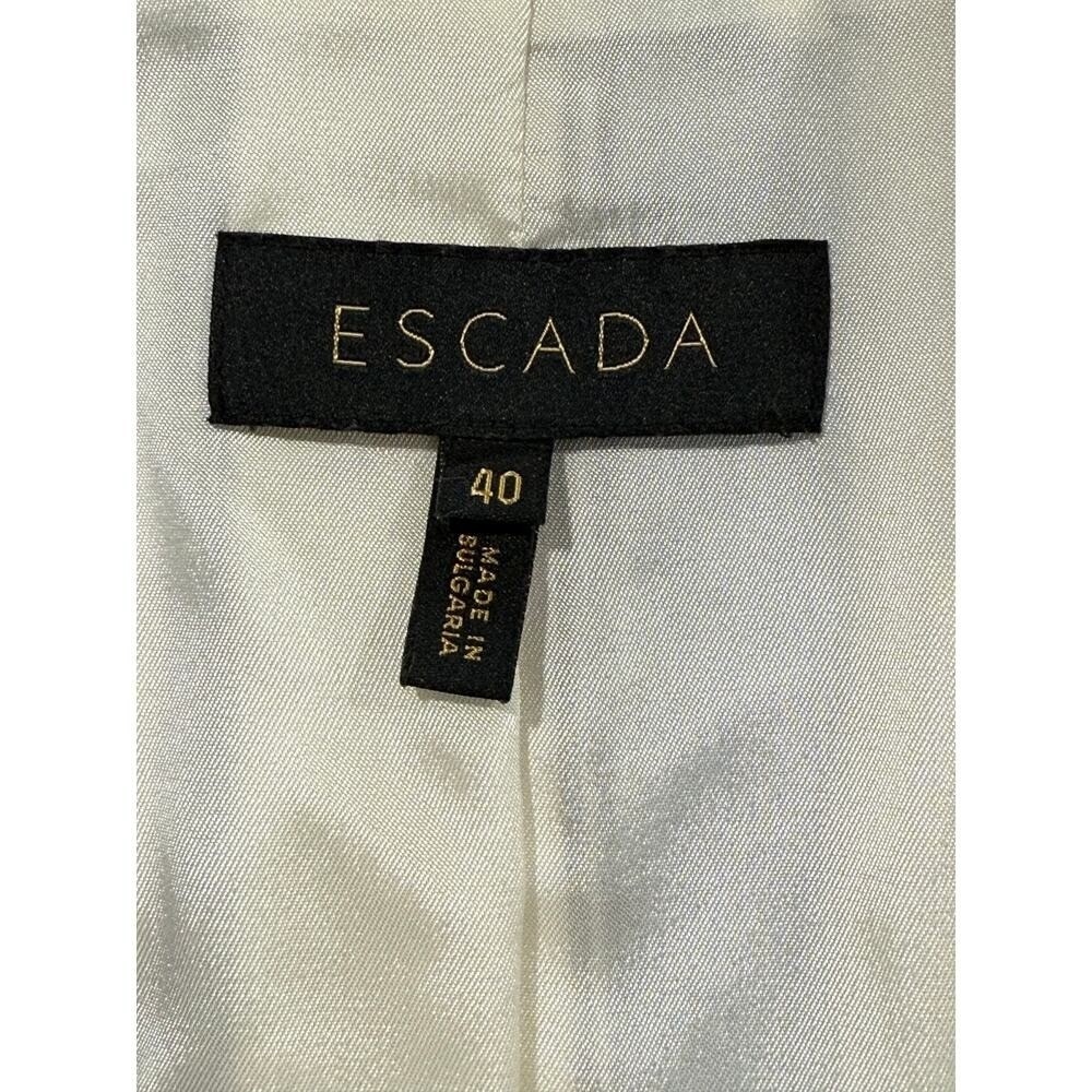 Escada Cabana Womens Blue White Striped Blazer Jacket Size 40 US 10 W87 - Picture 2 of 12